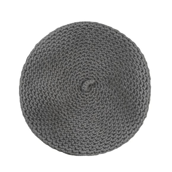(Last Chance)Grey Soft Knit Beret - Picture 1 of 2